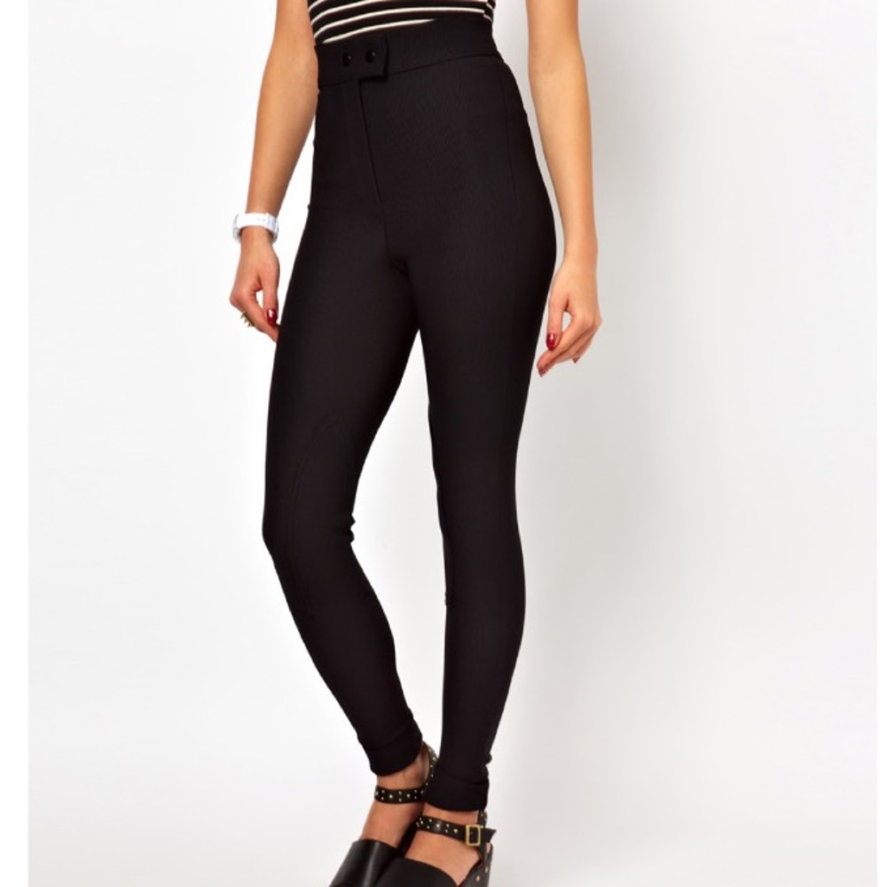 American Apparel Black Riding Pants size L - Picture 2 of 7